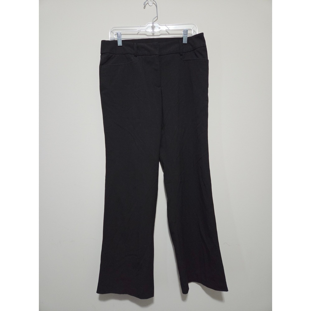 Briggs New York Women Black Straight Leg Dress Pants Slacks Size 10